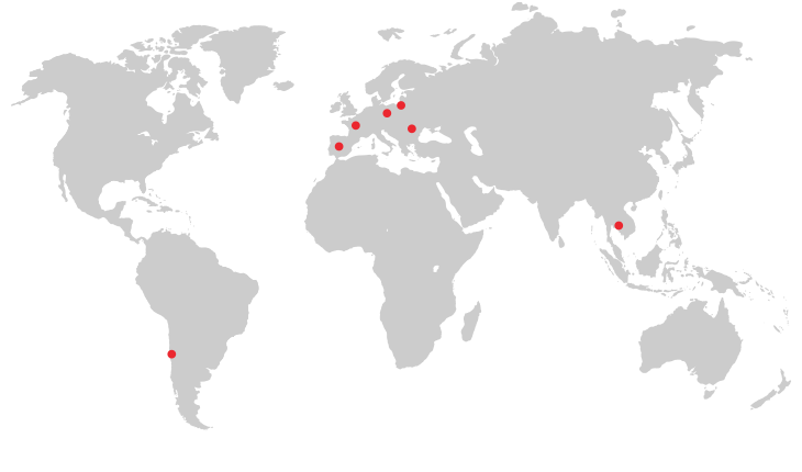 Illustre la marque Japcook en France et dans le monde. C'est une carte logistique de l'import export Japcook.