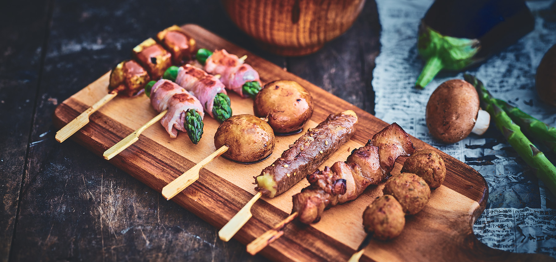 Menu brochettes mixte